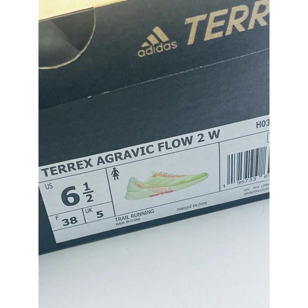 Adidas Women’s Terrex Agravic Flow 2 Trail Running Shoes Pulse Lime Turbo Sz 6.5